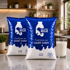 2 litre fresh cow milk pouch from All Pure Milk