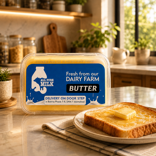fresh butter from All Pure Milk with buttered toast